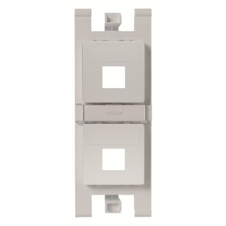 Niessen 2CLA101610T1301 Soporte plano para 2x RJ45 sin pers. PL